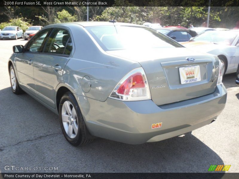Moss Green Metallic / Charcoal Black 2008 Ford Fusion SE