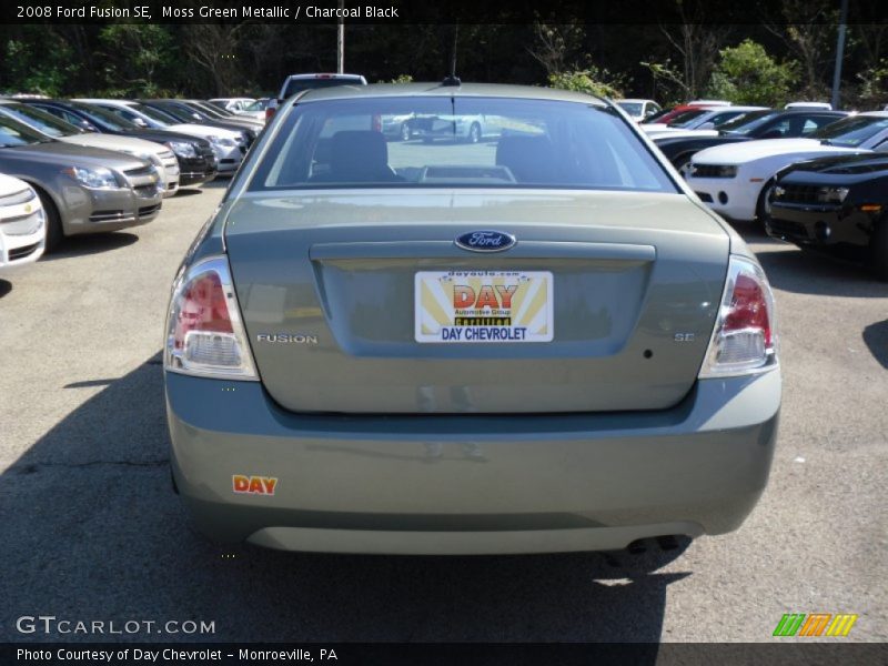 Moss Green Metallic / Charcoal Black 2008 Ford Fusion SE