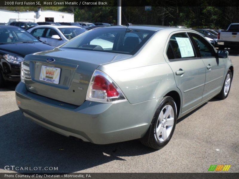 Moss Green Metallic / Charcoal Black 2008 Ford Fusion SE