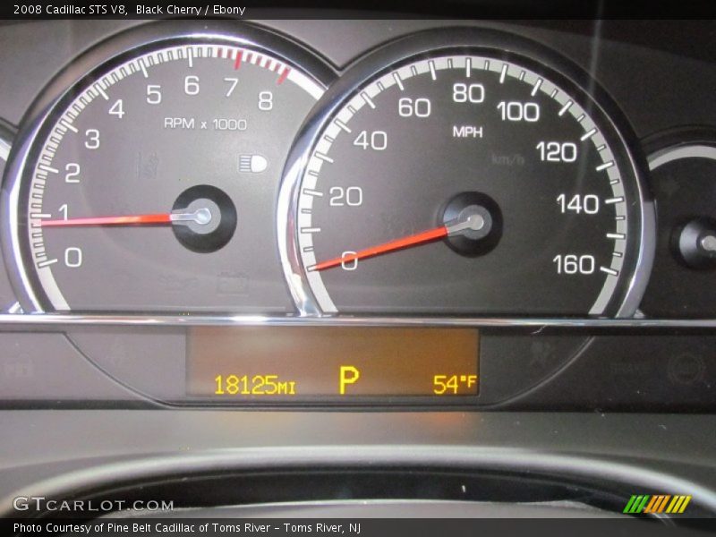 Black Cherry / Ebony 2008 Cadillac STS V8