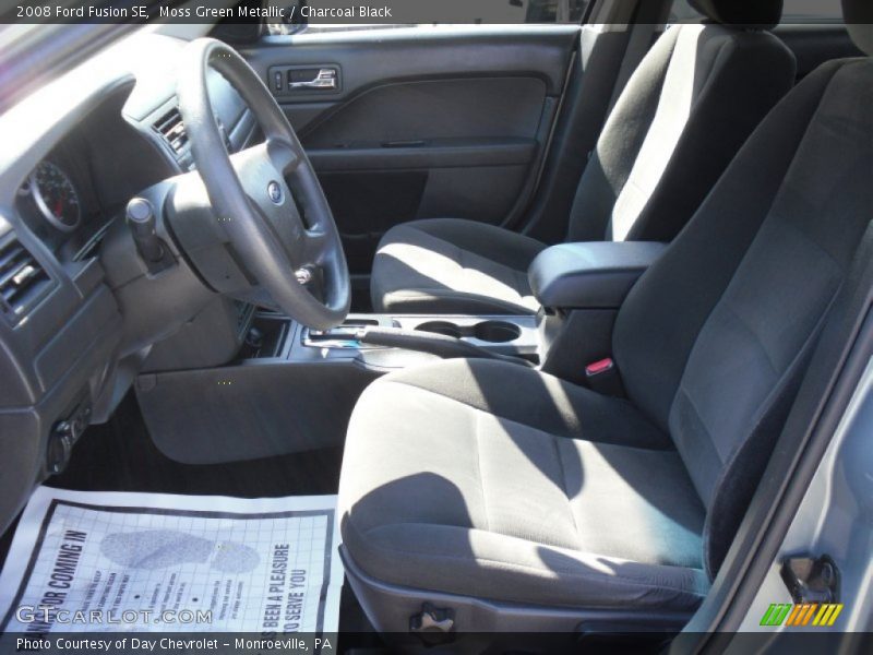 Moss Green Metallic / Charcoal Black 2008 Ford Fusion SE