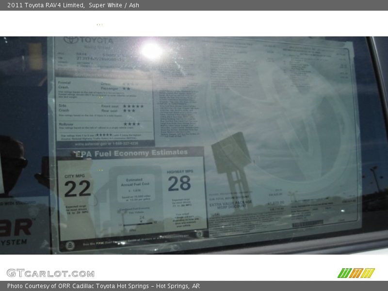 Super White / Ash 2011 Toyota RAV4 Limited