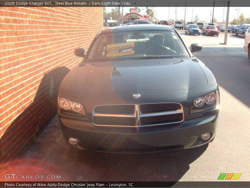 Steel Blue Metallic / Dark/Light Slate Gray 2008 Dodge Charger SXT
