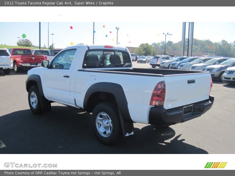 Super White / Graphite 2012 Toyota Tacoma Regular Cab 4x4