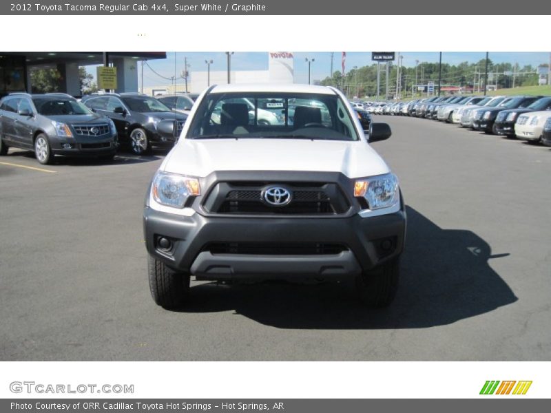 Super White / Graphite 2012 Toyota Tacoma Regular Cab 4x4