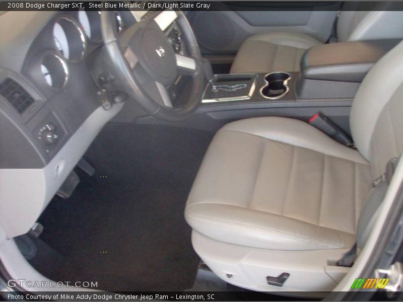 Steel Blue Metallic / Dark/Light Slate Gray 2008 Dodge Charger SXT