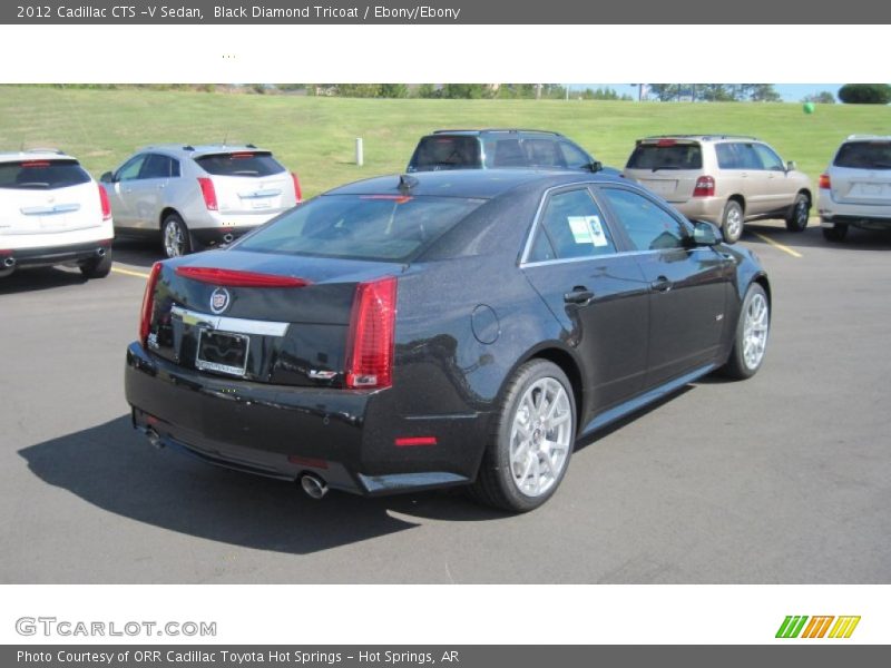 Black Diamond Tricoat / Ebony/Ebony 2012 Cadillac CTS -V Sedan