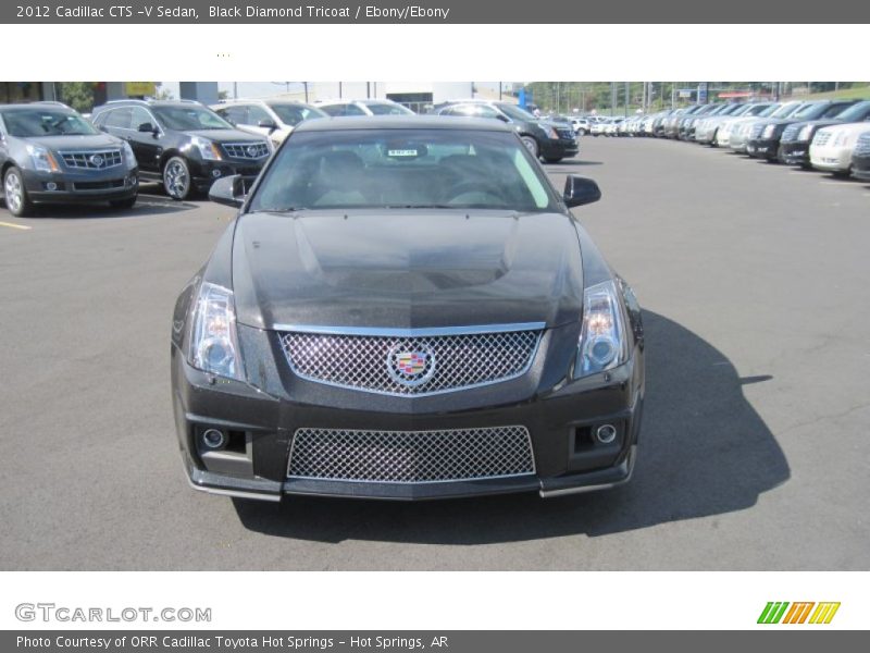 Black Diamond Tricoat / Ebony/Ebony 2012 Cadillac CTS -V Sedan