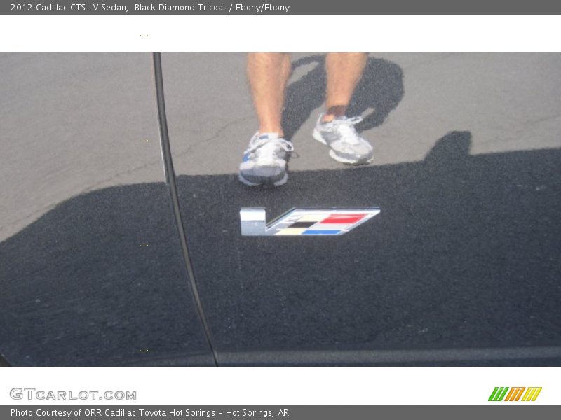 Black Diamond Tricoat / Ebony/Ebony 2012 Cadillac CTS -V Sedan