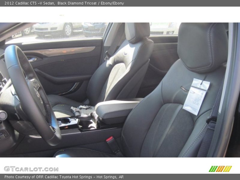 Black Diamond Tricoat / Ebony/Ebony 2012 Cadillac CTS -V Sedan