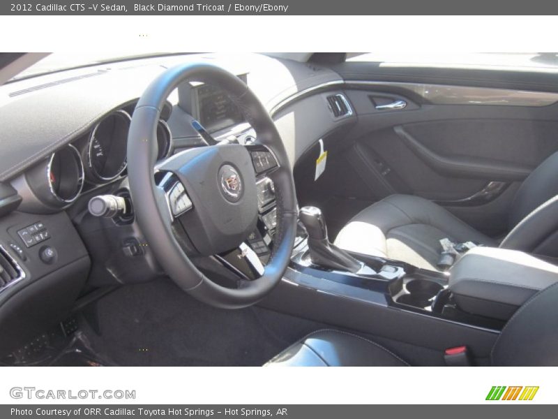 Black Diamond Tricoat / Ebony/Ebony 2012 Cadillac CTS -V Sedan