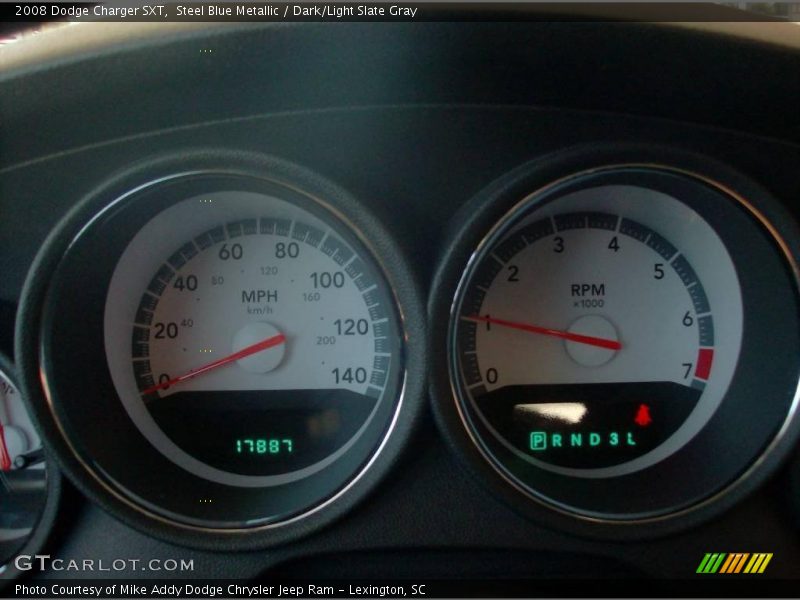 Steel Blue Metallic / Dark/Light Slate Gray 2008 Dodge Charger SXT
