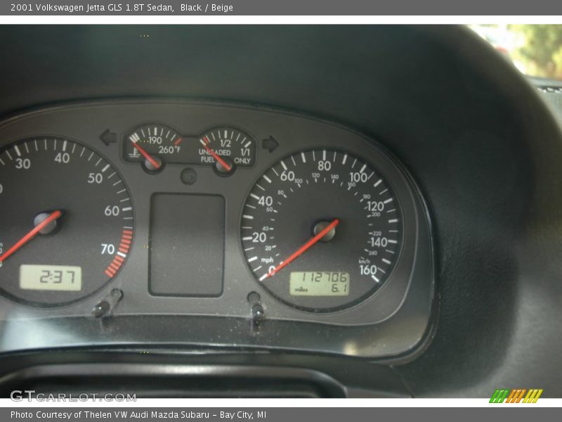 Black / Beige 2001 Volkswagen Jetta GLS 1.8T Sedan