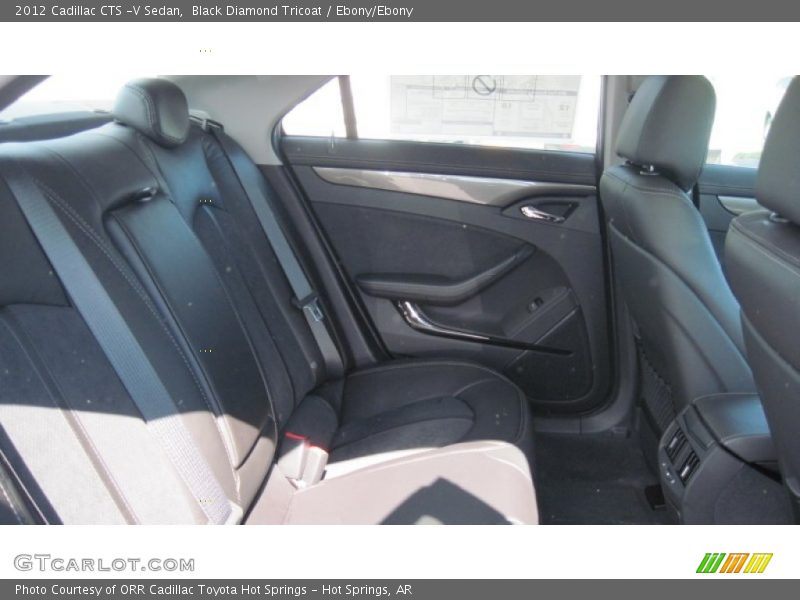 Black Diamond Tricoat / Ebony/Ebony 2012 Cadillac CTS -V Sedan
