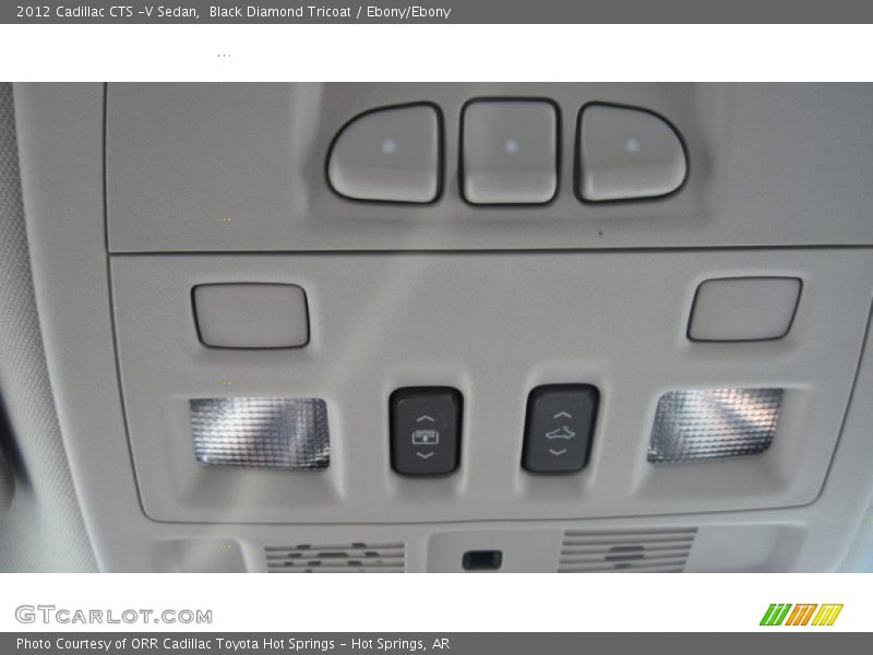 Black Diamond Tricoat / Ebony/Ebony 2012 Cadillac CTS -V Sedan