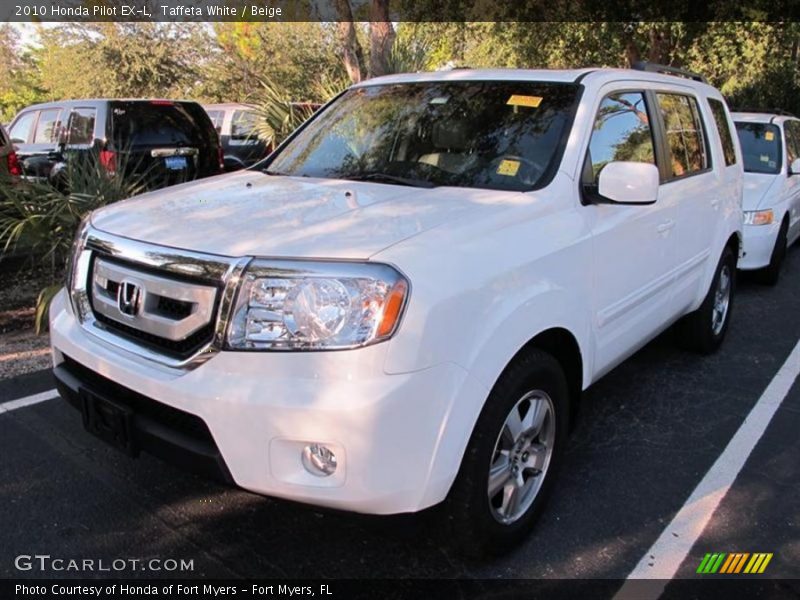 Taffeta White / Beige 2010 Honda Pilot EX-L