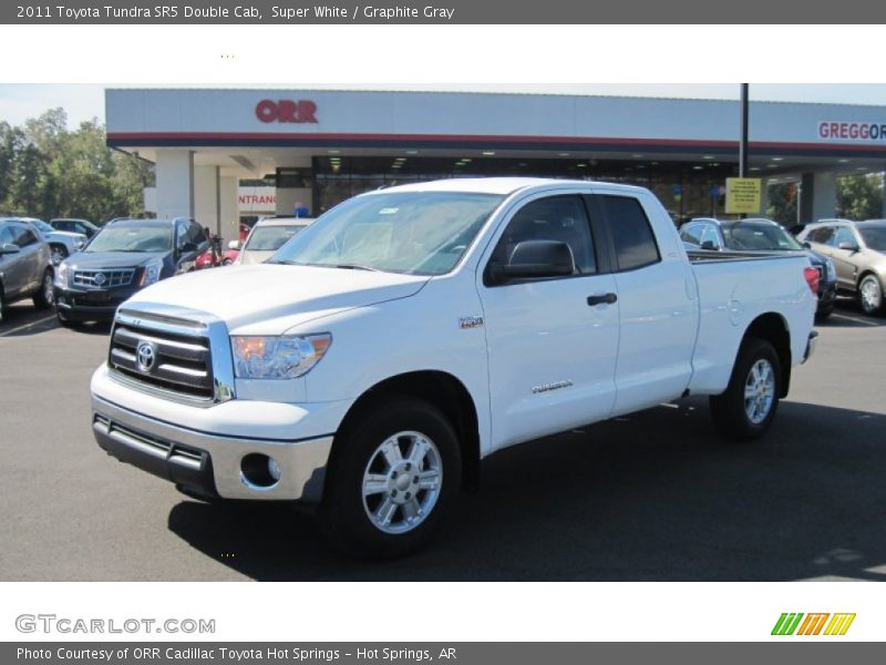 Super White / Graphite Gray 2011 Toyota Tundra SR5 Double Cab