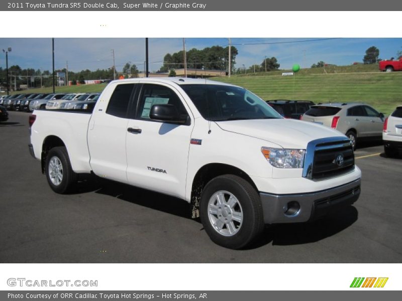 Super White / Graphite Gray 2011 Toyota Tundra SR5 Double Cab