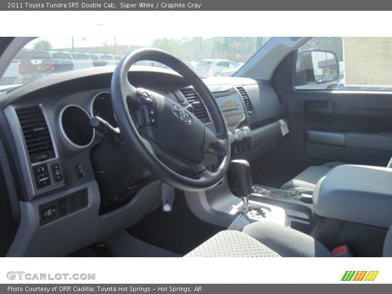 Super White / Graphite Gray 2011 Toyota Tundra SR5 Double Cab