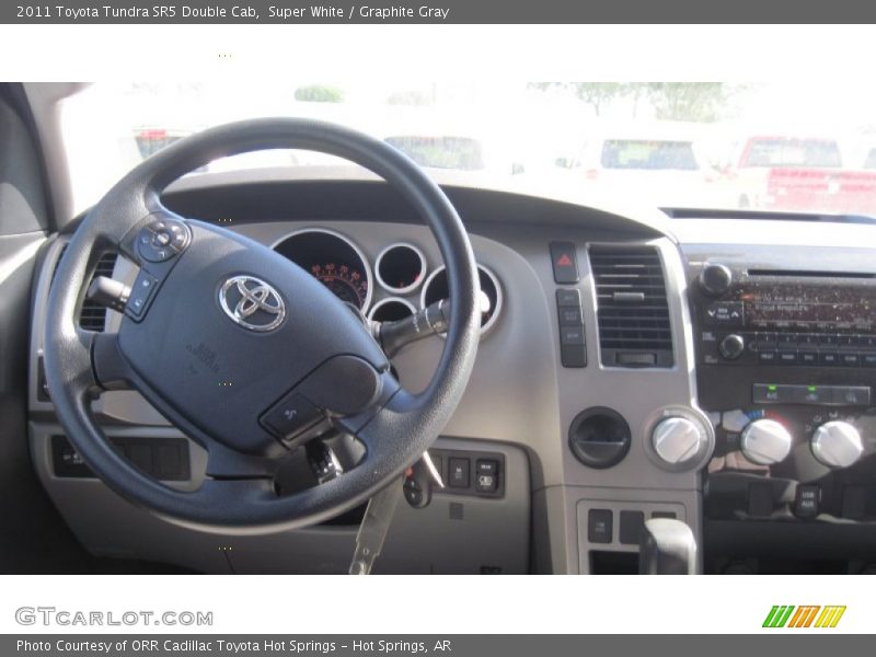 Super White / Graphite Gray 2011 Toyota Tundra SR5 Double Cab