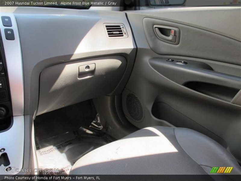 Alpine Frost Blue Metallic / Gray 2007 Hyundai Tucson Limited