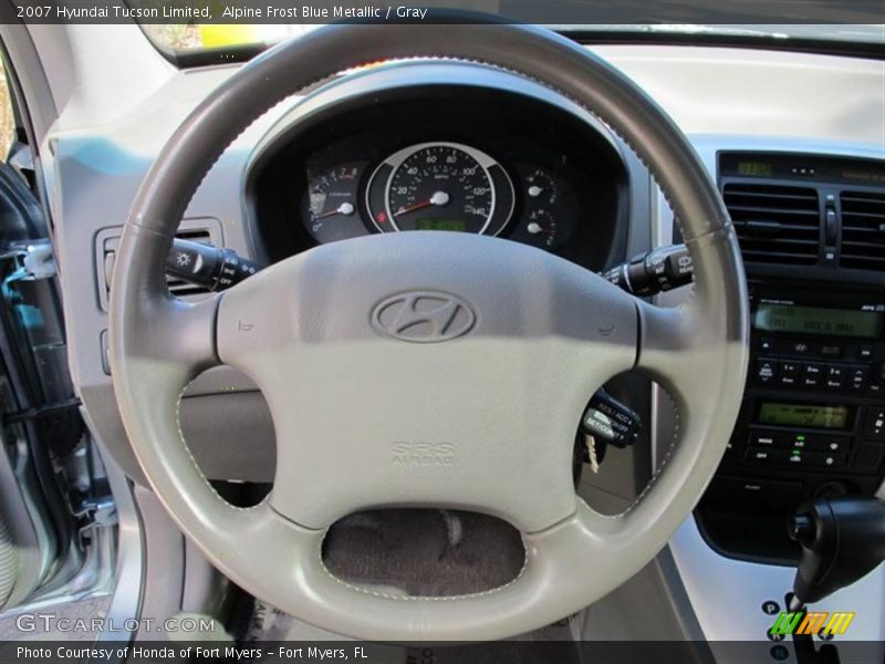Alpine Frost Blue Metallic / Gray 2007 Hyundai Tucson Limited