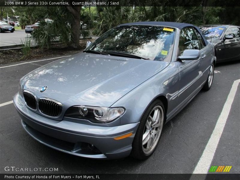 Quartz Blue Metallic / Sand 2006 BMW 3 Series 330i Convertible