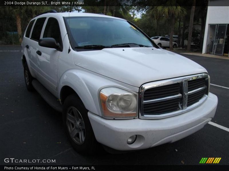 Bright White / Khaki 2004 Dodge Durango SLT