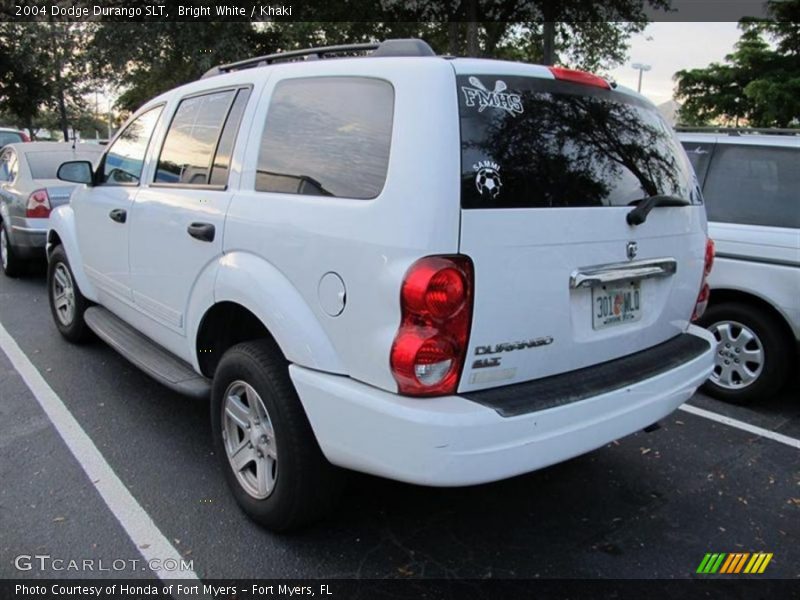 Bright White / Khaki 2004 Dodge Durango SLT