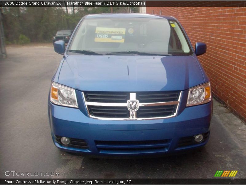 Marathon Blue Pearl / Dark Slate/Light Shale 2008 Dodge Grand Caravan SXT