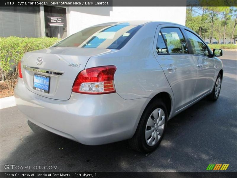 Silver Streak Mica / Dark Charcoal 2010 Toyota Yaris Sedan