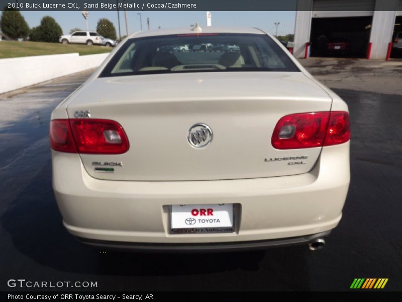 Sand Beige Metallic / Cocoa/Cashmere 2010 Buick Lucerne CXL