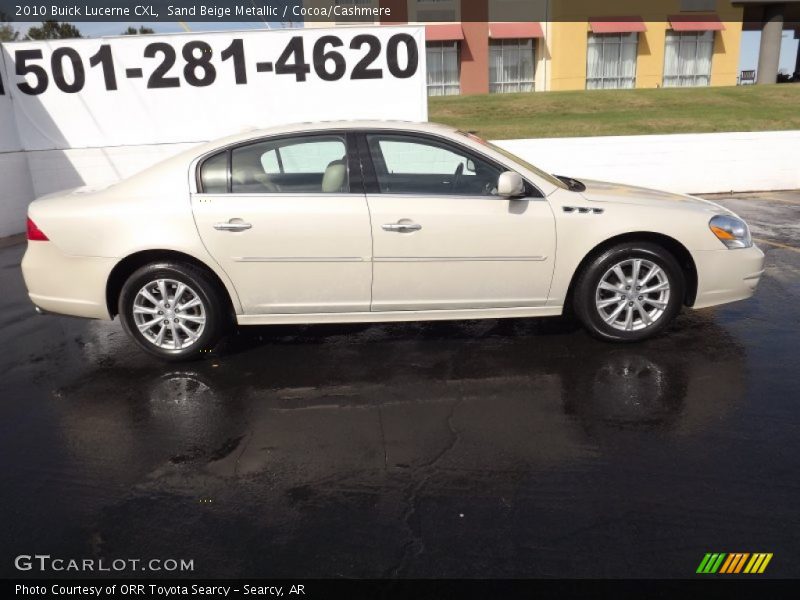 Sand Beige Metallic / Cocoa/Cashmere 2010 Buick Lucerne CXL