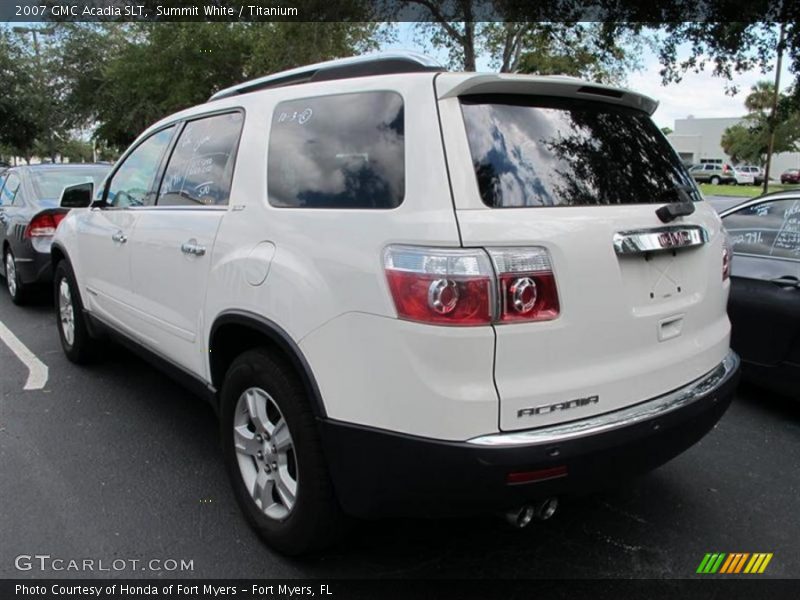 Summit White / Titanium 2007 GMC Acadia SLT