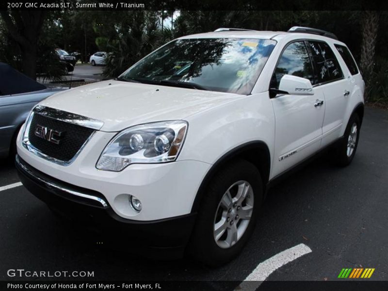Summit White / Titanium 2007 GMC Acadia SLT