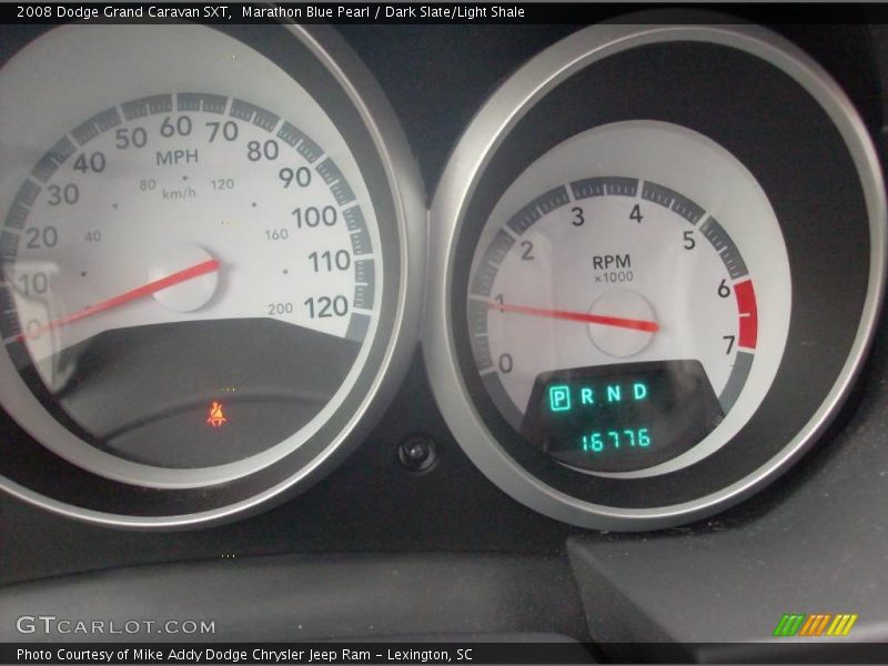 Marathon Blue Pearl / Dark Slate/Light Shale 2008 Dodge Grand Caravan SXT