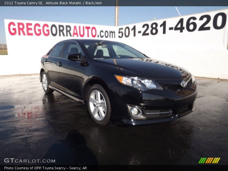 Attitude Black Metallic / Black/Ash 2012 Toyota Camry SE