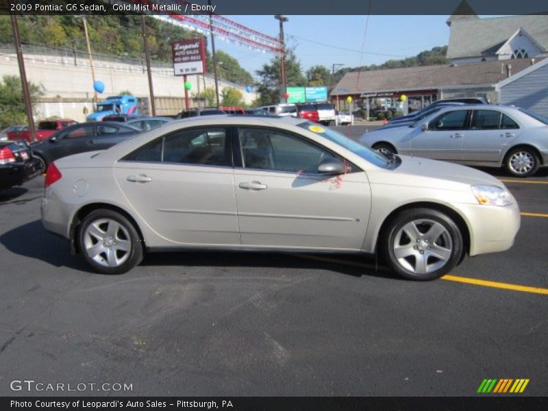 Gold Mist Metallic / Ebony 2009 Pontiac G6 Sedan
