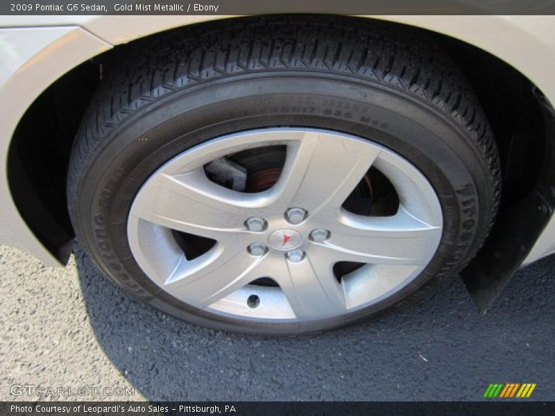 Gold Mist Metallic / Ebony 2009 Pontiac G6 Sedan