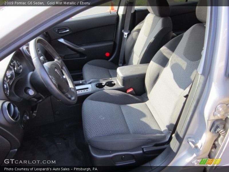 Gold Mist Metallic / Ebony 2009 Pontiac G6 Sedan