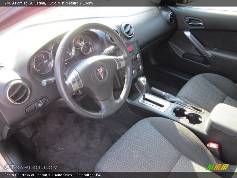 Gold Mist Metallic / Ebony 2009 Pontiac G6 Sedan