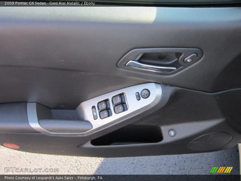 Gold Mist Metallic / Ebony 2009 Pontiac G6 Sedan