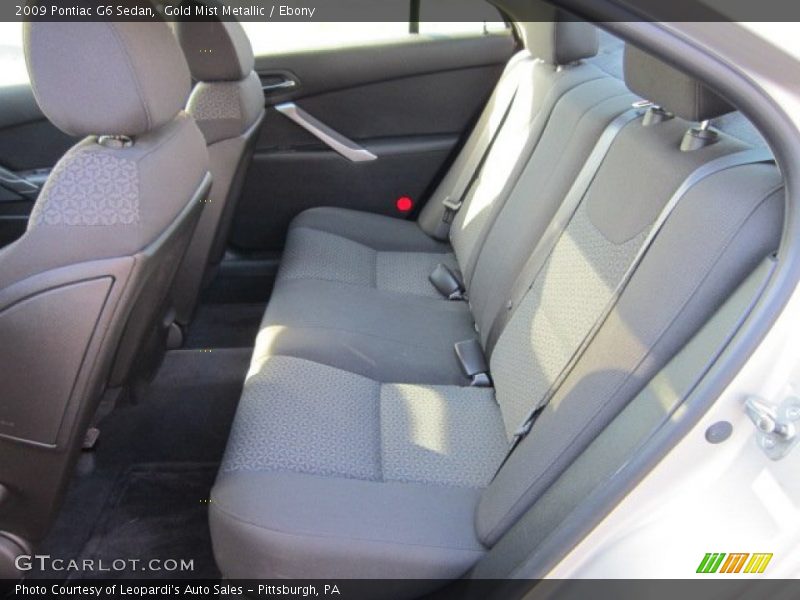 Gold Mist Metallic / Ebony 2009 Pontiac G6 Sedan