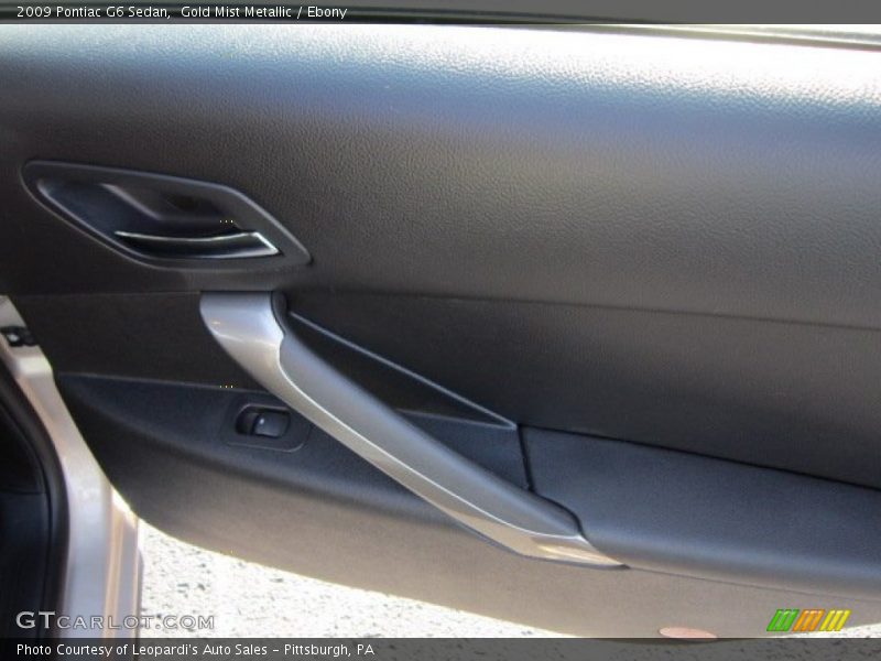 Gold Mist Metallic / Ebony 2009 Pontiac G6 Sedan