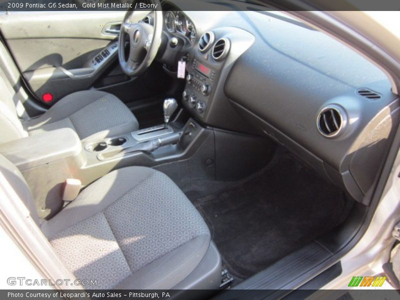 Gold Mist Metallic / Ebony 2009 Pontiac G6 Sedan