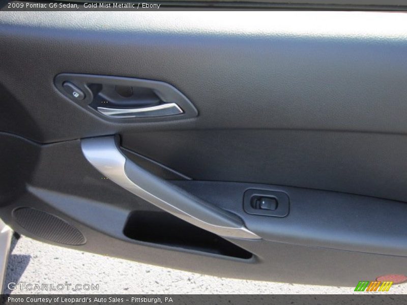 Gold Mist Metallic / Ebony 2009 Pontiac G6 Sedan