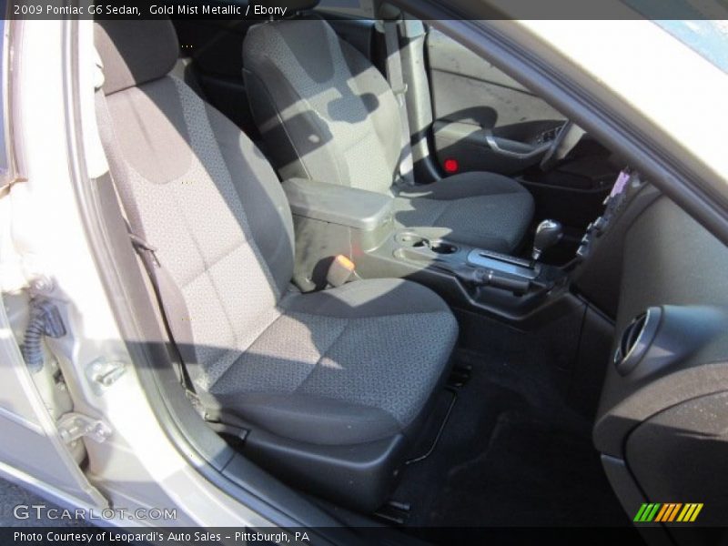 Gold Mist Metallic / Ebony 2009 Pontiac G6 Sedan