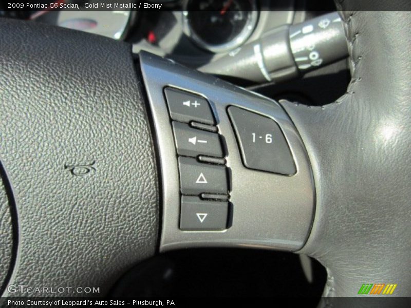 Gold Mist Metallic / Ebony 2009 Pontiac G6 Sedan