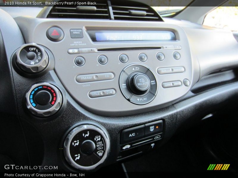 Controls of 2010 Fit Sport
