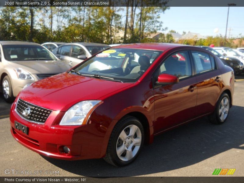Sonoma Sunset / Charcoal/Steel 2008 Nissan Sentra 2.0 S